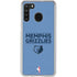 NBA Memphis Grizzlies Standard - Light Blue Galaxy A21 Clear Case