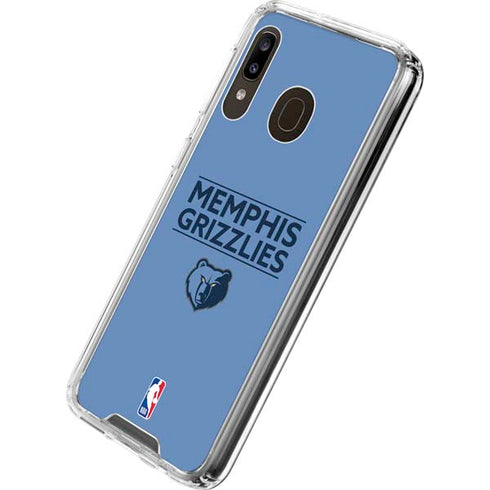 NBA Memphis Grizzlies Standard - Light Blue Galaxy A30 Clear Case