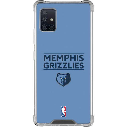 NBA Memphis Grizzlies Standard - Light Blue Galaxy A51 5G Clear Case