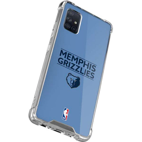 NBA Memphis Grizzlies Standard - Light Blue Galaxy A51 5G Clear Case