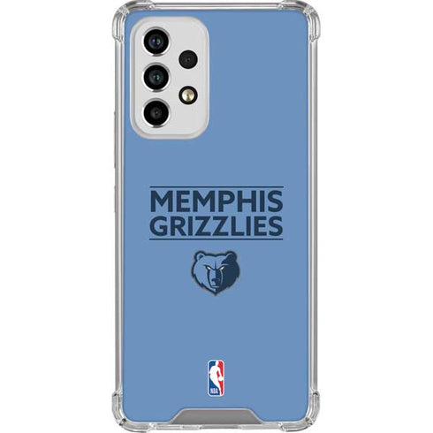 NBA Memphis Grizzlies Standard - Light Blue Galaxy A53 5G Clear Case
