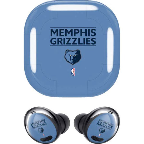NBA Memphis Grizzlies Standard - Light Blue Galaxy Buds Pro Skin