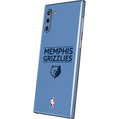 NBA Memphis Grizzlies Standard - Light Blue Galaxy Note 10 Skin