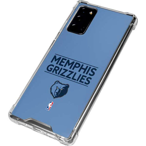 NBA Memphis Grizzlies Standard - Light Blue Galaxy Note20 5G Clear Case
