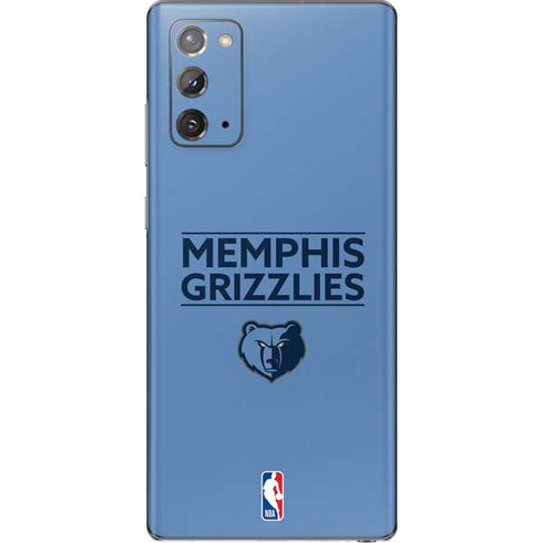 NBA Memphis Grizzlies Standard - Light Blue Galaxy Note20 5G Skin