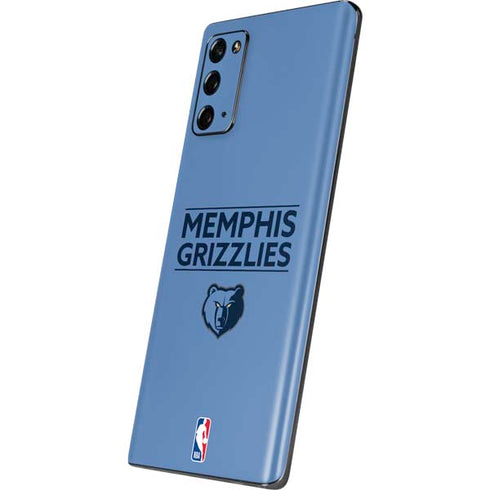 NBA Memphis Grizzlies Standard - Light Blue Galaxy Note20 5G Skin