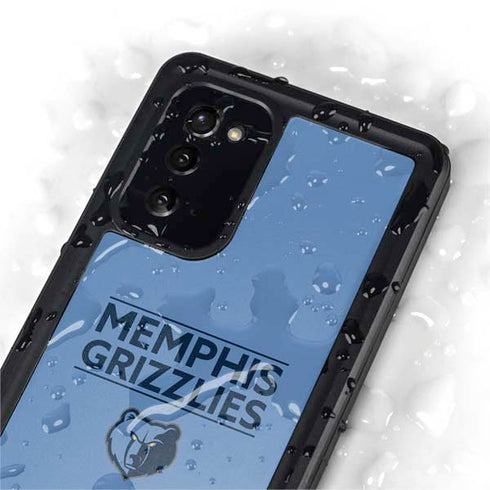 NBA Memphis Grizzlies Standard - Light Blue Galaxy Note20 5G Waterproof Case