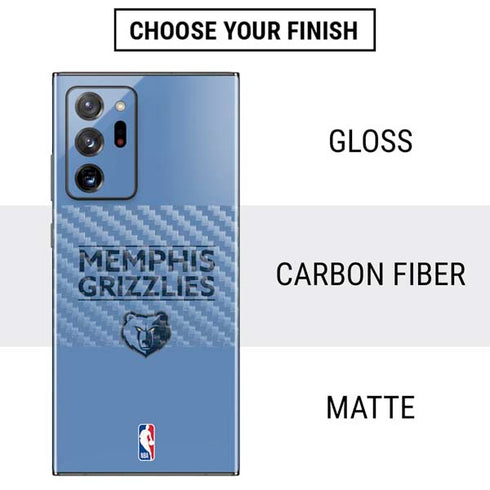 NBA Memphis Grizzlies Standard - Light Blue Galaxy Note20 Ultra 5G Skin