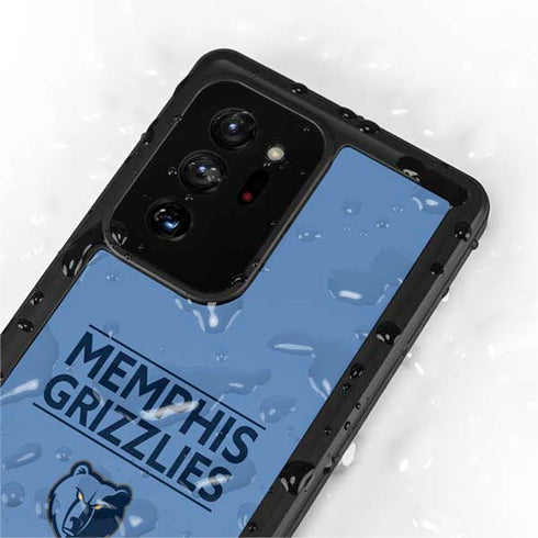 NBA Memphis Grizzlies Standard - Light Blue Galaxy Note20 Ultra 5G Waterproof Case
