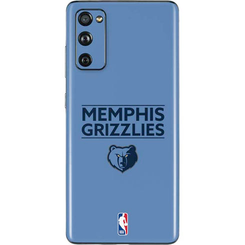 NBA Memphis Grizzlies Standard - Light Blue Galaxy S20 Fan Edition Skin