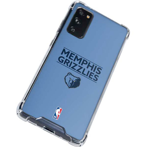 NBA Memphis Grizzlies Standard - Light Blue Galaxy S20 FE Clear Case