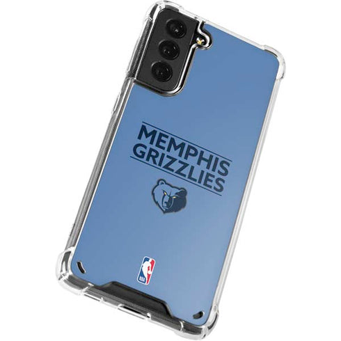 NBA Memphis Grizzlies Standard - Light Blue Galaxy S21 5G Clear Case