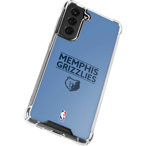 NBA Memphis Grizzlies Standard - Light Blue Galaxy S21 FE Clear Case