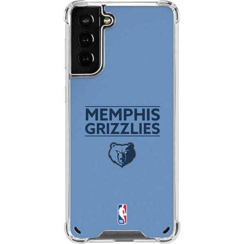 NBA Memphis Grizzlies Standard - Light Blue Galaxy S21 Plus 5G Clear Case
