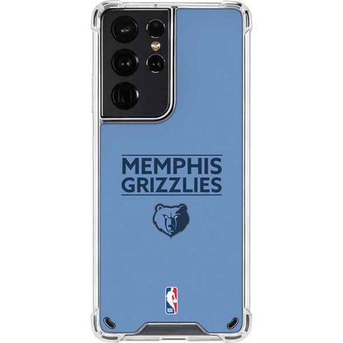 NBA Memphis Grizzlies Standard - Light Blue Galaxy S21 Ultra 5G Clear Case
