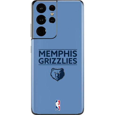 NBA Memphis Grizzlies Standard - Light Blue Galaxy S21 Ultra 5G Skin