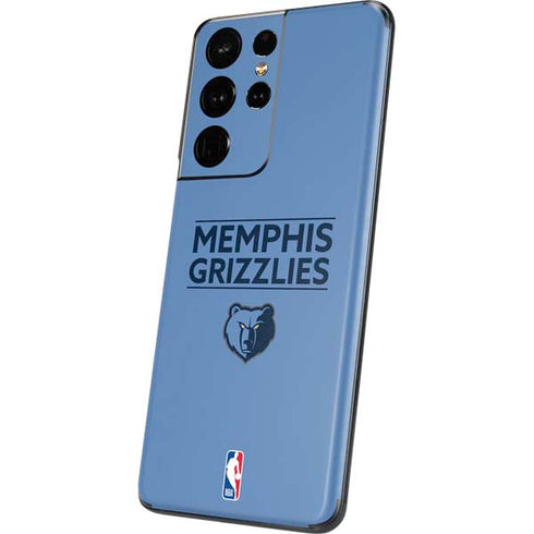 NBA Memphis Grizzlies Standard - Light Blue Galaxy S21 Ultra 5G Skin