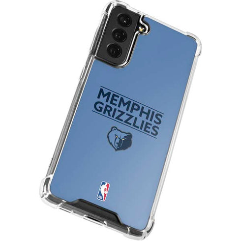 NBA Memphis Grizzlies Standard - Light Blue Galaxy S22 Plus Clear Case