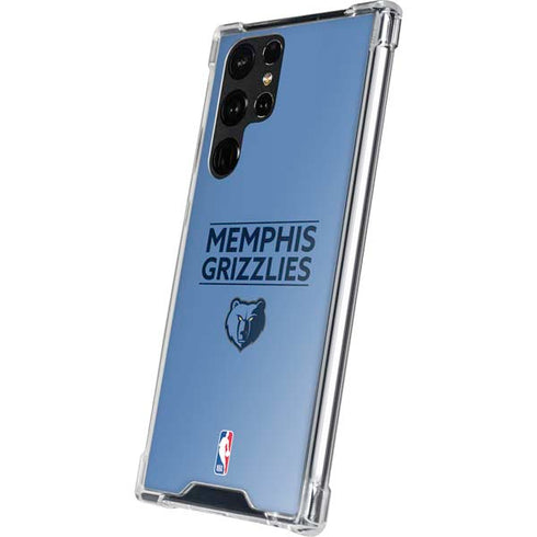 NBA Memphis Grizzlies Standard - Light Blue Galaxy S22 Ultra Clear Case