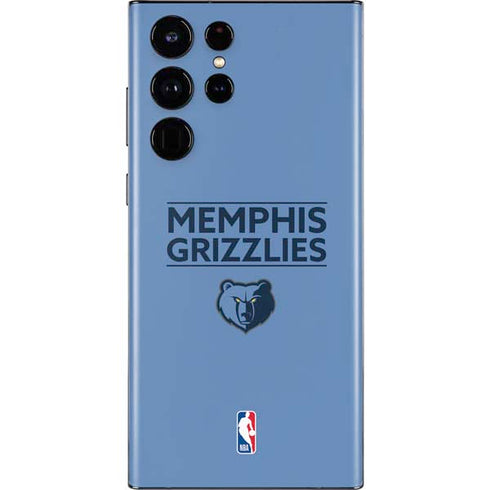 NBA Memphis Grizzlies Standard - Light Blue Galaxy S22 Ultra Skin