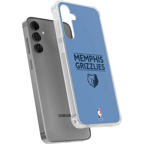 NBA Memphis Grizzlies Standard - Light Blue Galaxy S24 Plus Clear Case