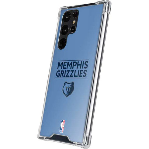 NBA Memphis Grizzlies Standard - Light Blue Galaxy S24 Ultra Clear Case