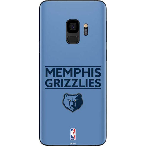 NBA Memphis Grizzlies Standard - Light Blue Galaxy S9 Skin
