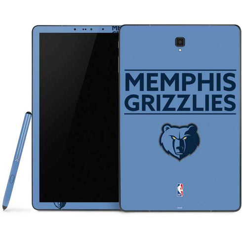 NBA Memphis Grizzlies Standard - Light Blue Samsung Galaxy Tab Skin