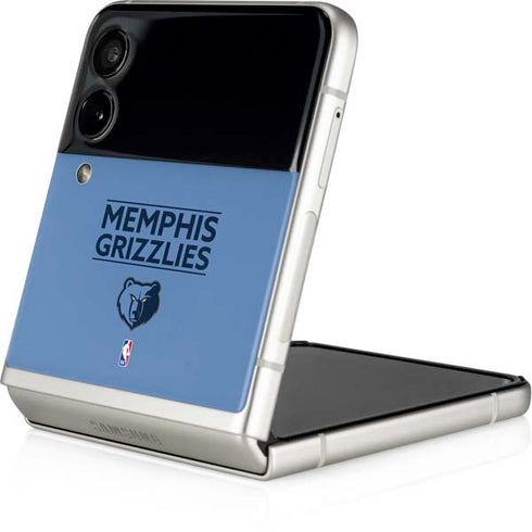 NBA Memphis Grizzlies Standard - Light Blue Galaxy Z Flip3 5G Skin