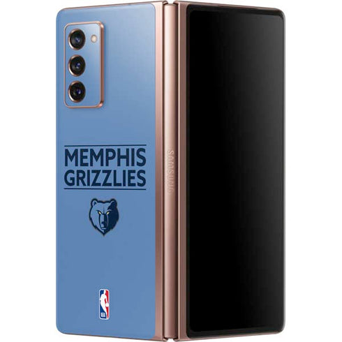 NBA Memphis Grizzlies Standard - Light Blue Galaxy Z Fold2 5G Skin