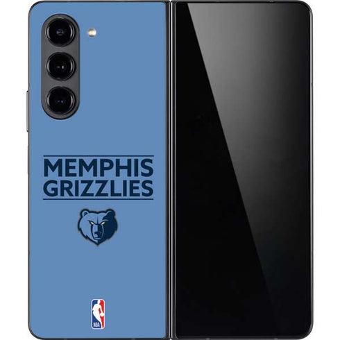 NBA Memphis Grizzlies Standard - Light Blue Galaxy Z Fold5 5G Skin