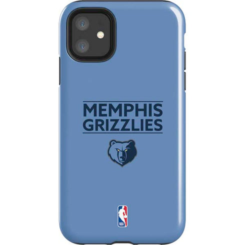 NBA Memphis Grizzlies Standard - Light Blue iPhone 11 Impact Case