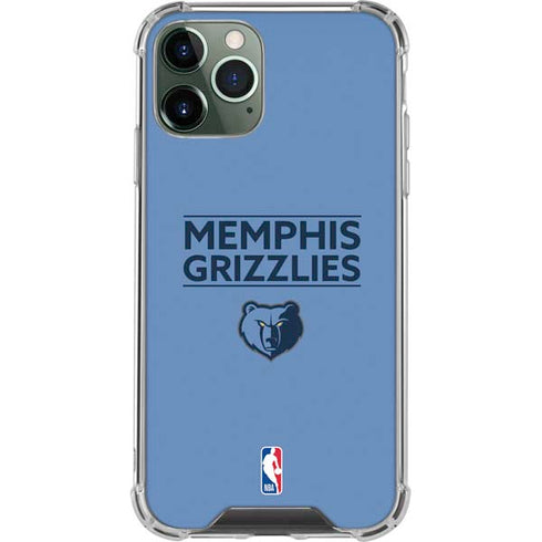 NBA Memphis Grizzlies Standard - Light Blue iPhone 11 Pro Max Clear Case