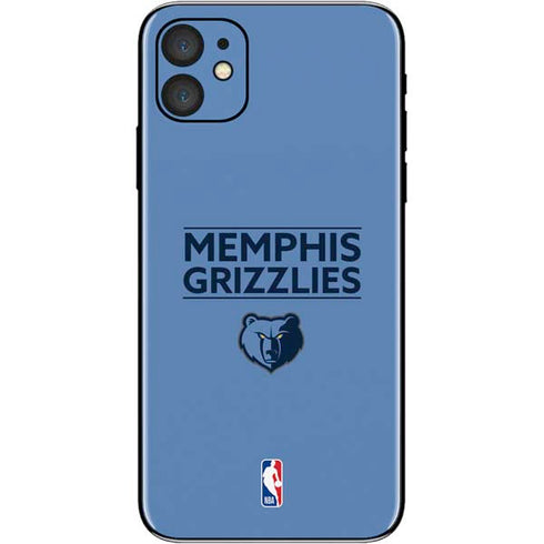 NBA Memphis Grizzlies Standard - Light Blue iPhone 11 Skin