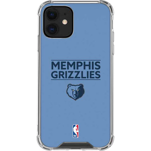 NBA Memphis Grizzlies Standard - Light Blue iPhone 12 Mini Clear Case