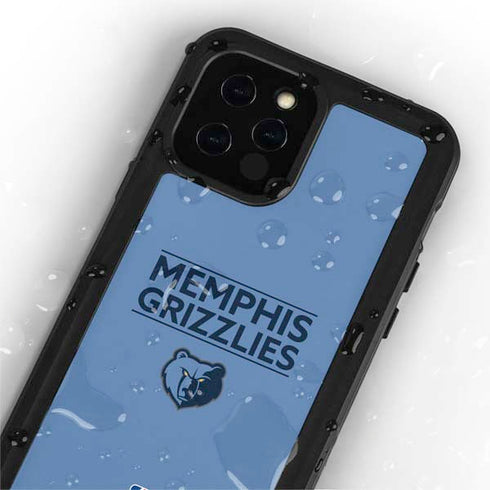 NBA Memphis Grizzlies Standard - Light Blue iPhone 12 Pro Waterproof Case