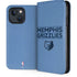 NBA Memphis Grizzlies Standard - Light Blue iPhone 13 Folio Case