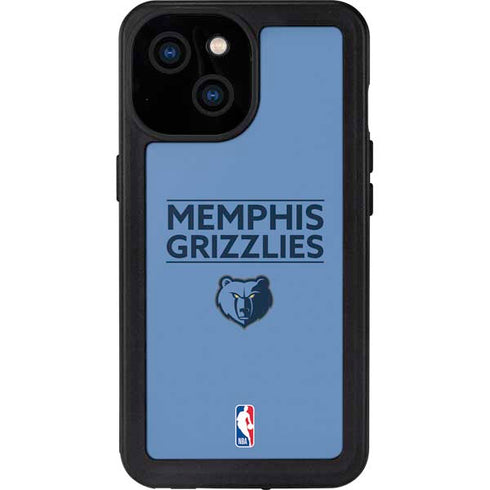 NBA Memphis Grizzlies Standard - Light Blue iPhone 13 Mini Waterproof Case