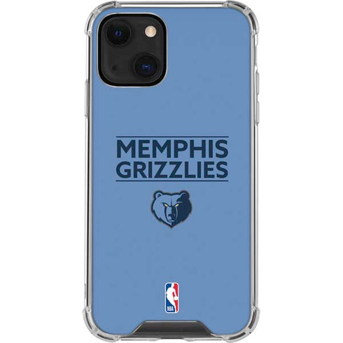 NBA Memphis Grizzlies Standard - Light Blue iPhone 14 Clear Case