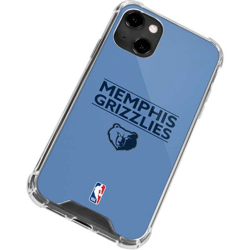 NBA Memphis Grizzlies Standard - Light Blue iPhone 14 Clear Case