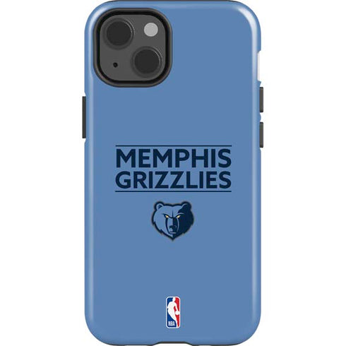 NBA Memphis Grizzlies Standard - Light Blue iPhone 14 Impact Case
