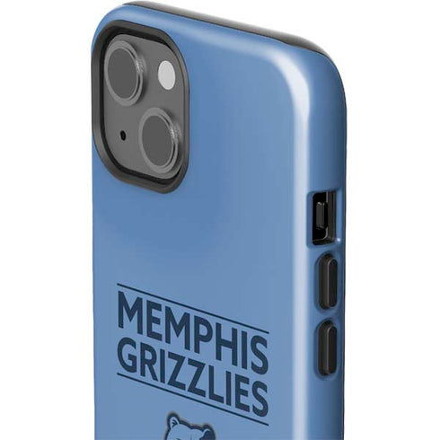 NBA Memphis Grizzlies Standard - Light Blue iPhone 15 Impact Case