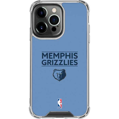 NBA Memphis Grizzlies Standard - Light Blue iPhone 14 Pro Clear Case