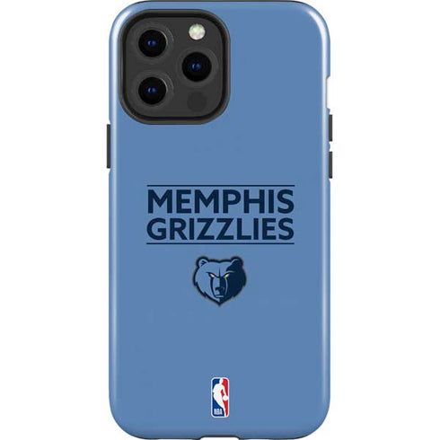 NBA Memphis Grizzlies Standard - Light Blue iPhone 15 Pro Max Impact Case