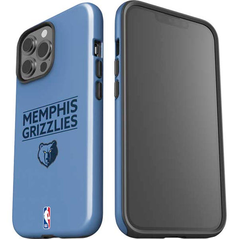 NBA Memphis Grizzlies Standard - Light Blue iPhone 15 Pro Max Impact Case