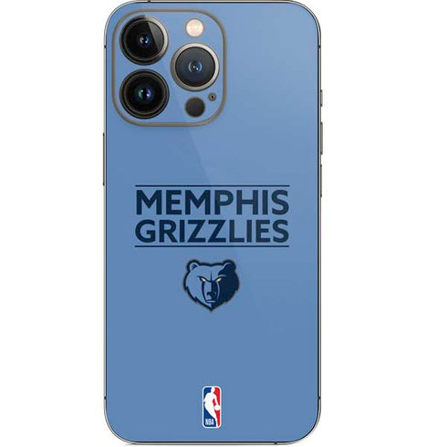 NBA Memphis Grizzlies Standard - Light Blue iPhone 15 Pro Skin
