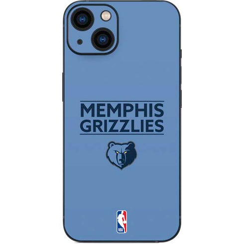 NBA Memphis Grizzlies Standard - Light Blue iPhone 14 Skin