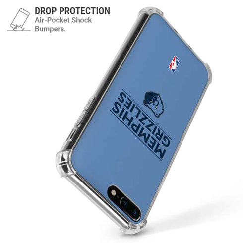 NBA Memphis Grizzlies Standard - Light Blue iPhone 7/8 Plus Clear Case