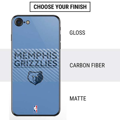 NBA Memphis Grizzlies Standard - Light Blue iPhone SE (2nd & 3rd Gen) Skin