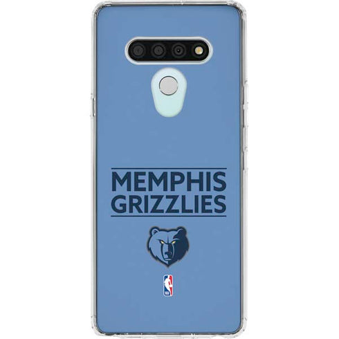 NBA Memphis Grizzlies Standard - Light Blue LG Stylo 6 Clear Case